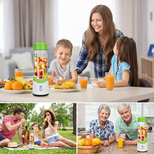 Load image into Gallery viewer, Portable Blender, Personal Size Blender USB Handheld Blender Cup with 6 Blades for Shakes and Smoothies, BPA Free Double Juicer Cup, Mini Travel Blender for Home Sports Office Gym and Outdoors (300ml/500ml)
