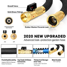 Load image into Gallery viewer, Garden Hose Expandable 50FT, Flexible Water Hose with Powerful Nozzle Spray, Car Wash Hose with Good Pressure, Expanding hose with 3/4“ Brass Connector, Hose with Metal 9 Function Spray Nozzle Storage
