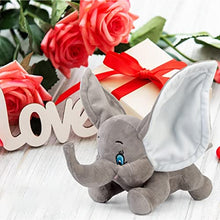 Load image into Gallery viewer, Stuffed Elephant Plush Animal Toy 9.8 INCH Valentines Day Gifts for Kids Super Soft Plush Elephant Stuffed Animal Toy Gifts for Boys Girls (Grey)
