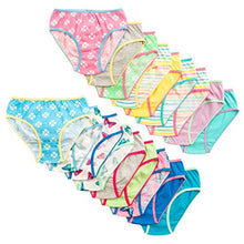 Load image into Gallery viewer, Alyce Intimates Pack of 18 Girls Cotton Brief, Assorted Solids &amp; Prints
