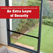 Load image into Gallery viewer, SECURITYMAN Sliding Door Security Bar-Child Proof Sliding Glass Door Bar with Anti Lift Lock - Fits Most Doors &amp; Windows-Adjustable Patio Door Security Bar (19"- 51") (Black)
