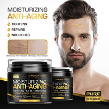 Load image into Gallery viewer, Men's Face Cream Moisturizer - Anti-Aging Cream For Men, Collagen, Retinol &amp; Hyaluronic Acid - Day &amp; Night - Made in USA - Anti Wrinkle 1.7 oz

