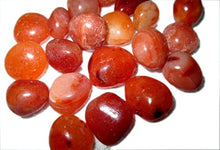 Load image into Gallery viewer, Wow Carnelian Tumbled Stone 100 Grams Genuine A Grade Approx. 0.75" to 1"inch w/Velvet Pouch Superior Quality Original Gemstone Natural Polished Spiritual Psychic Healing Image is JUST A Reference

