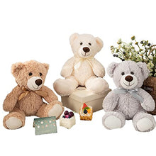 Load image into Gallery viewer, MaoGoLan Teddy Bear Stuffed Animals Plush Toys 3-Pack of Stuffed Bears 3 Colors White/Grey/Tan 13.5 Inch
