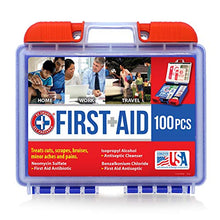 Load image into Gallery viewer, Be Smart Get Prepared 10HBC01082 100Piece First Aid Kit, Clean, Treat &amp; Protect Most Injuries With The Kit that is great for Any Home, Office, Vehicle, Camping &amp; Sports. 0.71 Lb
