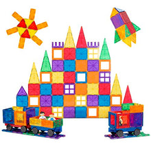 Load image into Gallery viewer, Best Choice Products 250-Piece Kids Colorful Magnetic Tiles Set 3D Construction Magnet Building Blocks Educational STEM Toy with Carrying Case
