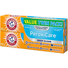 Load image into Gallery viewer, ARM &amp; HAMMER Peroxicare Toothpaste, TWIN PACK (Contains Two 6oz Tubes) – Clean Mint- Fluoride Toothpaste
