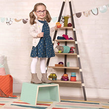 Load image into Gallery viewer, B. spaces – Kids’ Step Stool &amp; Chair – 3-in-1 Step Stool for Bedroom, mint (BX1628Z)
