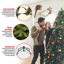 Load image into Gallery viewer, National Tree Company Pre-Lit Artificial Full Christmas Tree, Green, Dunhill Fir, White Lights, Includes Stand, 6.5 Feet
