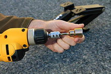 Load image into Gallery viewer, Camco RV Leveling Scissor Jack Socket Drill Adapter With 1/4" Quick Connect Shank, Works With All 3/4" Hex Drive Jacks - 48865
