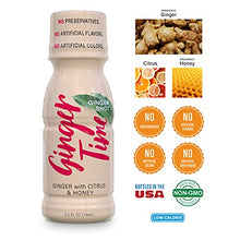Load image into Gallery viewer, Ginger Time Ginger Shots - Ginger with Citrus &amp; Honey | Non-GMO | No Preservatives or Artificial Flavors/Colors/Sweeteners | B Vitamins | No Need for Refrigeration (12 Pack)
