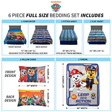 Load image into Gallery viewer, Nickelodeon Paw Patrol Super Soft Kids Bedding Set, 6 Piece Full Size, Includes Grey Leap Into Action Throw
