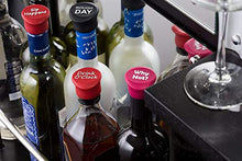 Load image into Gallery viewer, KORBAR – 5 Funny Reusable Silicone Caps Stoppers +1 Pourer, For Wine Bottle - Perfect Gift Accessory
