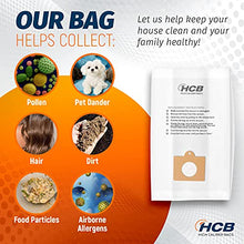 Load image into Gallery viewer, 12 Premium Replacement Vacuum Bags Fits Kenmore Canister C/Q 50555, 50557, 50558 &amp; Panasonic Type C-5 (Text)
