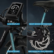 Load image into Gallery viewer, GESHENG 750W Folding Electric Bike Adults【Upgraded LG Battery】 48V 15AH Fat Tire Ebike 31MPH, 20" x4.0"Step-Thru Electric Bicycle S5 for Men &amp; Women All Terrain Riding, Front Carrier As Gift
