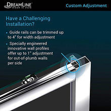 Load image into Gallery viewer, DreamLine Infinity-Z 56-60 in. W x 72 in. H Semi-Frameless Sliding Shower Door, Clear Glass in Oil Rubbed Bronze, SHDR-0960720-06

