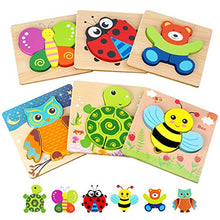 Load image into Gallery viewer, Toddler Puzzles, Wooden Jigsaw Animals Puzzles for 1 2 3 Year Old Girls Boys Toddlers, Educational Preschool Toys Gifts for Colors &amp; Shapes Cognition Skill Learning
