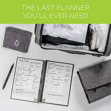 Load image into Gallery viewer, Rocketbook Panda Planner - Reusable Daily, Weekly, Monthly, Planner with 1 Pilot Frixion Pen &amp; 1 Microfiber Cloth Included - Black Cover, Letter Size (8.5" x 11")
