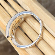 Load image into Gallery viewer, Natural 2ct Golden Citrine 925 Solid Sterling Silver Ring Size 6, 6.75, 7, 7.75, 8, 10
