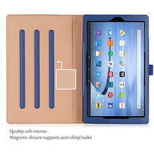 Load image into Gallery viewer, All-New Amazon Fire HD 10 Case (9th / 7th Generation, 2019/2017 Released) – ProCase Stand Folio Folding Protective Cover for Kindle Fire HD 10.1" Tablet (7th Generation and 9th Generation) -Navy Blue
