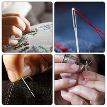 Load image into Gallery viewer, Large Eye Sewing Needles for Handsewing（9 Pcs), Sewing Sharp Needles, Stainless Steel Embroidery Thread Needle, Handmade Yarn Knitting Needles,Perfect for Finishing Off Crochet Projects
