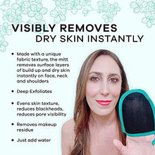 Load image into Gallery viewer, Dermasuri Deep Exfoliating Face Scrub and Body Scrub Mitt - Facial Scrub &amp; Skin Cleanser - Part of the Best Skincare Kit for Women &amp; Men - Cleanse Dead or Dry Skin - Exfoliator Face Scrub Tool
