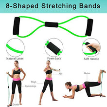 Load image into Gallery viewer, EMOCCI Resistance Bands Set with Handle,Fabric Exercise Band Door Anchor Weight Training Stretching Strap for Women Men Home Fitness Yoga Gym Workout Equipment with Carry Bag(12pcs,150 LB)

