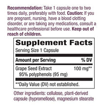 Load image into Gallery viewer, Nature's Way Premium Extract Standardized Grape Seed 95% Polyphenols, 100 mg per serving, 60 Capsules
