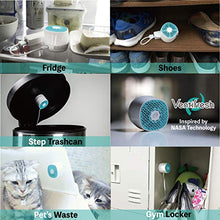 Load image into Gallery viewer, VentiFresh ECO Compact Air Purifier - Source Air Cleaner for Toilet, Cat Litter Box, Trash Can and Laundry - Filterless Air Purifier
