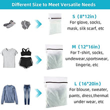 Load image into Gallery viewer, GOGOODA 3 PCS Laundry Mesh Bags Delicates Wash Bags for Lingerie Stockings (1 Large 16 x 20 Inches, 1 Medium 12 x 16 Inches, 1 Small 8 x 12 Inches)
