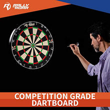 Load image into Gallery viewer, Rally and Roar 18" Standard Bristle Dartboard w/ Mounting Brackets, Self Healing, Galvanized Wiring
