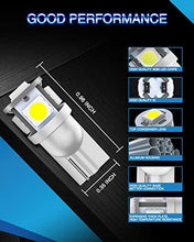 Load image into Gallery viewer, Marsauto 194 LED Light Bulb 6000K 168 T10 2825 5SMD LED Replacement Bulbs for Car Dome Map Door Courtesy License Plate Lights (Pack of 10)
