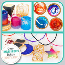 Load image into Gallery viewer, Resin Kit by Craft It Up! - Complete Starter Jewelry Making Resin Kit for Beginners - All Inclusive Craft Resin Starter Kit - Epoxy Resin Kit with Molds, Charms, Dyes &amp; Dry Flowers Included - Gift Set
