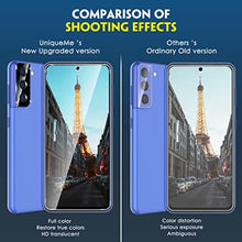 Load image into Gallery viewer, [3+2 Pack] UniqueMe Compatible with Samsung Galaxy S21 FE 5G (Not for Samsung Galaxy S21) Screen Protector Tempered Glass and Camera Lens Protector [Easy Installation Frame] HD Clear [Anti-Scratch]
