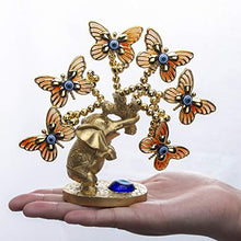 Load image into Gallery viewer, YU FENG Lucky Money and Evil EyeTree with Turkish Blue Evil Eyes and Butterfly Figurines for Home Decor
