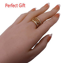 Load image into Gallery viewer, Hermosa Jewelry 18K Rose Gold Plating Gemstone Ring Set Garnet Amethyst Peridot Morganite 7 8 9 (7)
