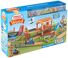 Load image into Gallery viewer, Thomas &amp; Friends Wood Busy Island Set, Toy Train Set with 40+ Pieces, Including Track, 5 Characters, poseable Figures and 3 Destinations
