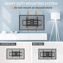 Load image into Gallery viewer, MOUNTUP TV Wall Mount, Full Motion TV Mounts for Most 47 to 90 Inch Flat Curved TVs Up to 154lbs, Wall Mount TV Bracket with Dual Articulating Arm, Max VESA 800x400, Fits 16" to 24” Stud
