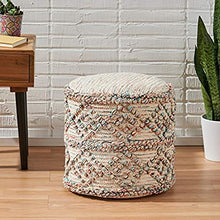 Load image into Gallery viewer, Christopher Knight Home Lauren Boho Fabric Cylinder Pouf, Multicolor
