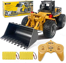 Load image into Gallery viewer, Remote Control Bulldozer Toys 1:18 Hobby RC Trucks Caterpillar Aluminum Alloy Rc Front Loader 4WD for 4-15 Years Old Boys Kids Birthday Christmas Gift
