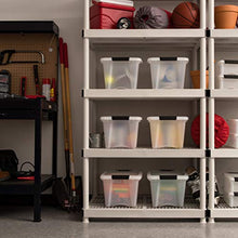 Load image into Gallery viewer, IRIS USA TB-17 19 Quart Stack &amp; Pull Box, Multi-Purpose Storage Bin, 6 Pack, Pearl
