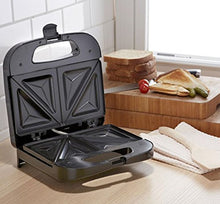 Load image into Gallery viewer, Chefman Electric Sandwich Maker Machine, Non-Stick Surface, Dual Griddle Fits 2 Sandwiches, Cut and Seals into Triangles for Perfect Grilled Cheese, Easy Clean, Cool Touch Handles, Black
