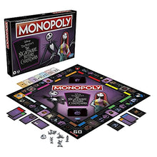 Load image into Gallery viewer, Monopoly: Disney Tim Burton's The Nightmare Before Christmas Edition Board Game, Fun Family Game, Board Game for Kids Ages 8 and Up (Amazon Exclusive)
