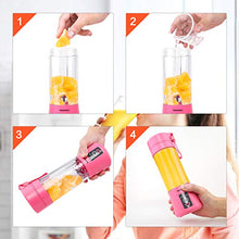 Load image into Gallery viewer, Tenswall Portable, Personal Size Blender Shakes and Smoothies Mini Jucier Cup USB Rechargeabl, pink

