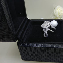 Load image into Gallery viewer, Dazzlingrock Collection 0.50 Carat (ctw) Sterling Silver White Diamond Womens Engagement Ring Set 1/2 CT, Size 6
