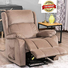 Load image into Gallery viewer, Harper&amp;Bright Designs Power Lift Chair Soft Fabric Recliner Living Room Sofa Chair
