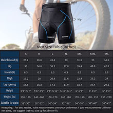 Load image into Gallery viewer, Souke Sports Men's Cycling Underwear Shorts 4D Padded Bike Bicycle MTB Liner Shorts with Anti-Slip Leg Grips(Blue, X-Large)
