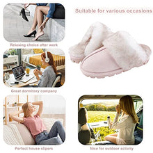 Load image into Gallery viewer, shoeslocker Womens Slippers Size 9 Casual Breathable House Slippers Comfort Memory Foam Slip-on Shoes Pink
