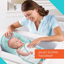 Load image into Gallery viewer, Summer Deluxe Baby Bather with Warming Wings (Green Triangle) - Bath Support for Use in the Sink or Bathtub - Includes 3 Reclining Positions
