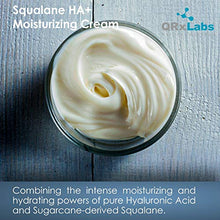 Load image into Gallery viewer, Pure Plant-Based Squalane HA+ Moisturizing Cream with Hyaluronic Acid – Organic ECOCERT Approved USDA Certified Squalane Derived from Sugarcane – Best Moisturizer For Face, Body &amp; Skin - 2 fl / 60 ml
